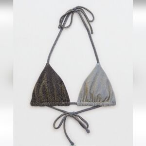 Aerie ~ Sparkle Triangle Bikini Top